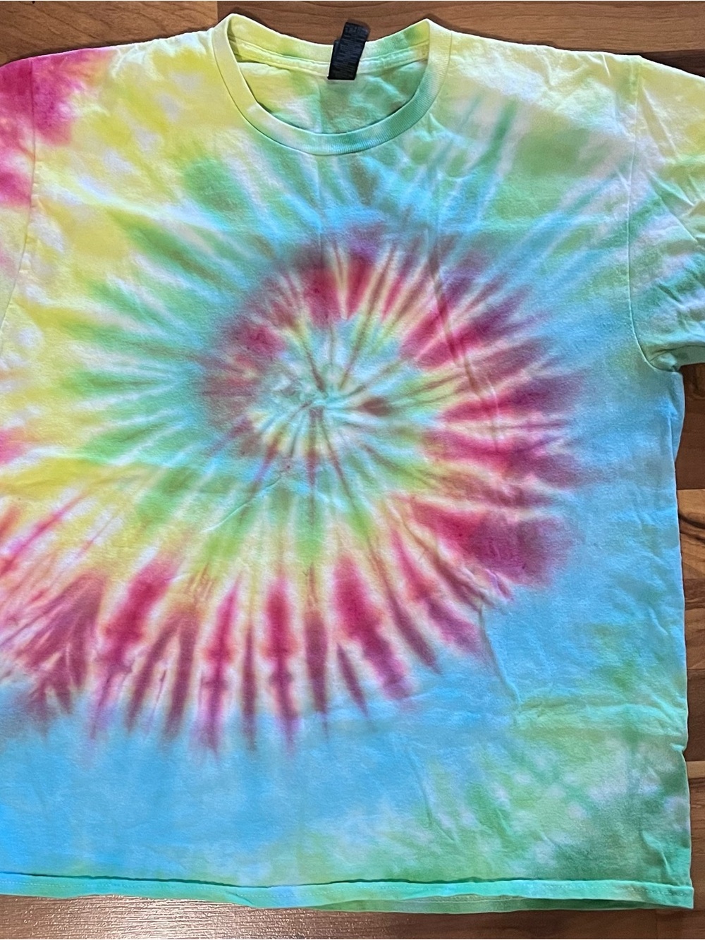 Unisex Tie-Dye Spiral Short Sleeve Tee - Multicolor